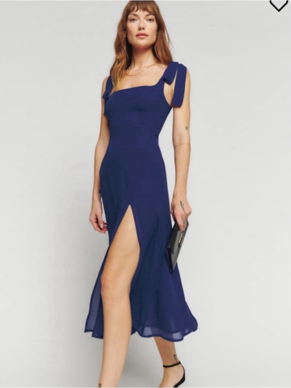 Reformation Twilight Navy Dress